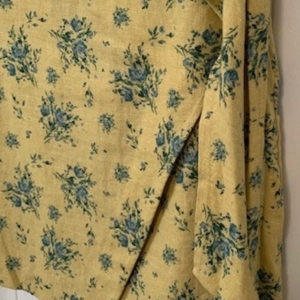 Maison D'Amelie Linen/Rayon Wrap Skirt, Size Medium